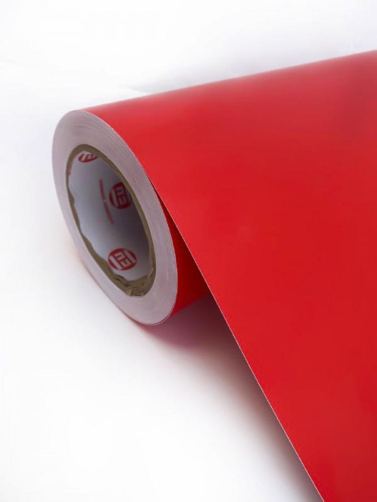 Matte red adhesive vinyl, 100*30 cm — product image 1