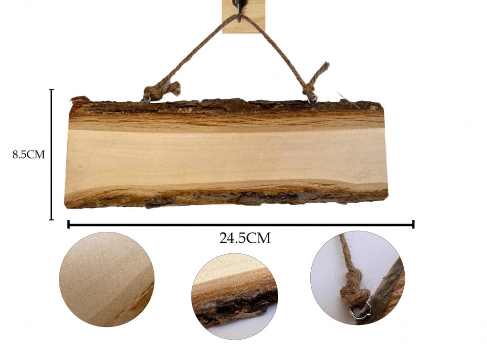 Natural wood trunk, rectangular shape — product image 1