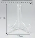 Transparent plastic stand, size 17 cm — product image 1