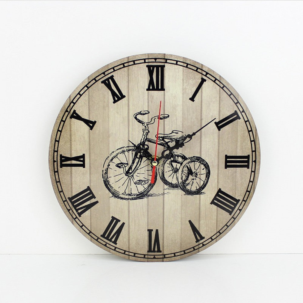 Wooden wall clock, circle, 20 cm, sublimation — product image 3