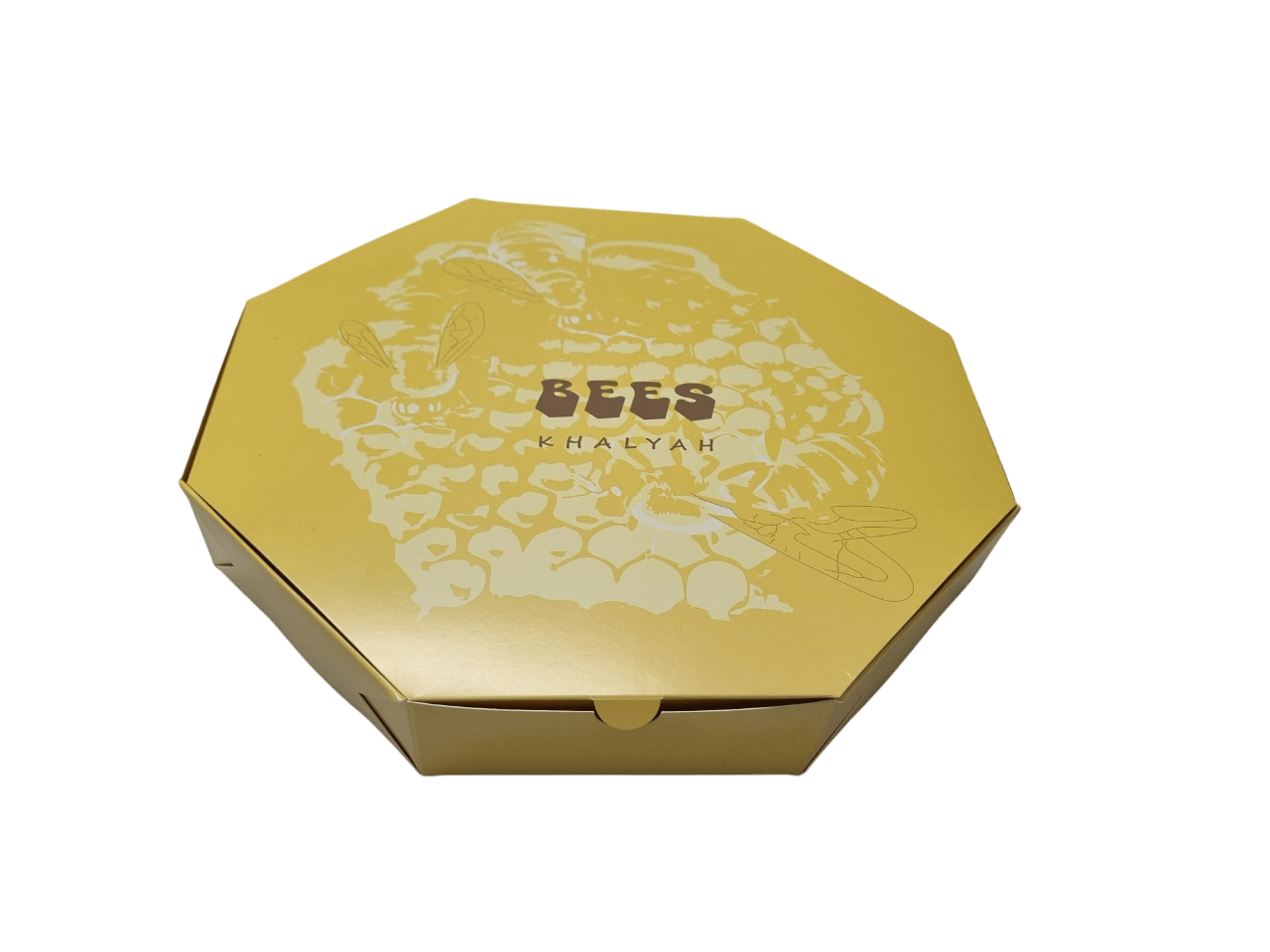 مطبوع حسب الطلب 30×27×5 سم octagon beehive علبة