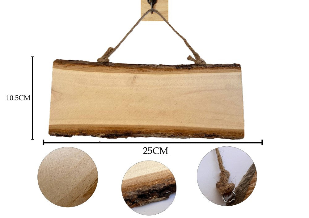 Natural wood trunk, rectangular shape — product image 2