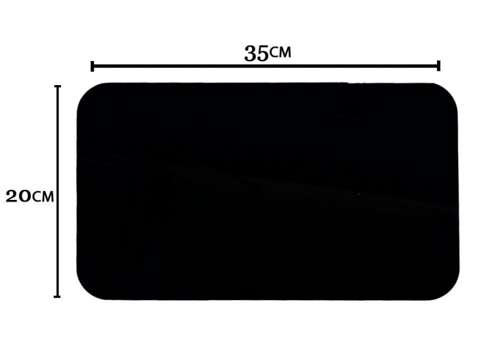 Black acrylic serving tray, size 35 * 20 cm — product image 2