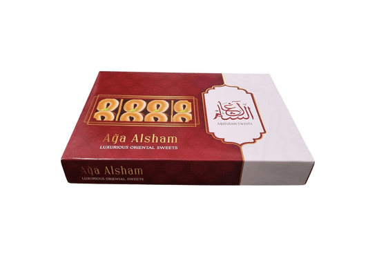 علب حلويات مع طباعة الشعار