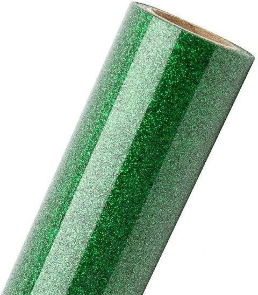 heat-transfer vinyl green glitter fabric — product image 1