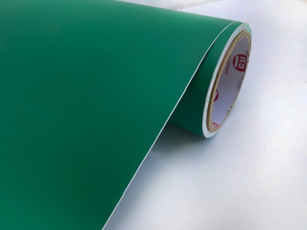 Matte dark green adhesive vinyl, 100*30 cm — product image 1