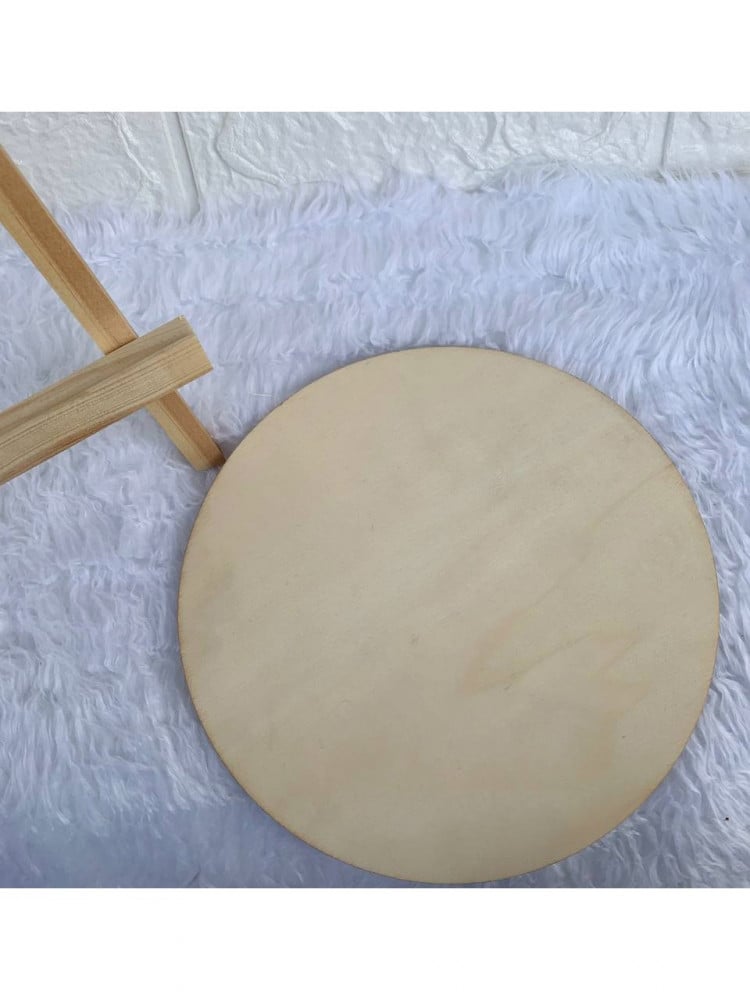 Circular wood plate for sublimation printing - size 20 cm — product image 2