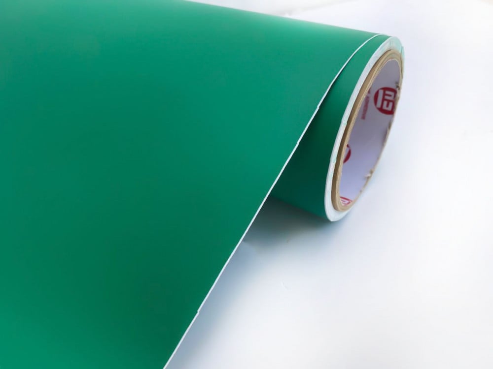 Matte light green adhesive vinyl, 100*30 cm — product image 1