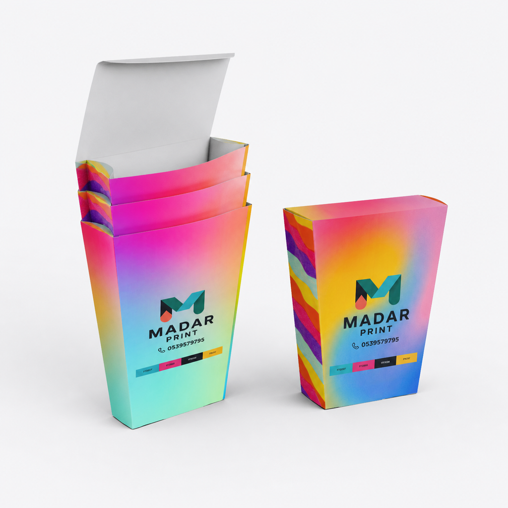 VShape_Delight_Fast_Food_Packaging box — nested and closed packaging view