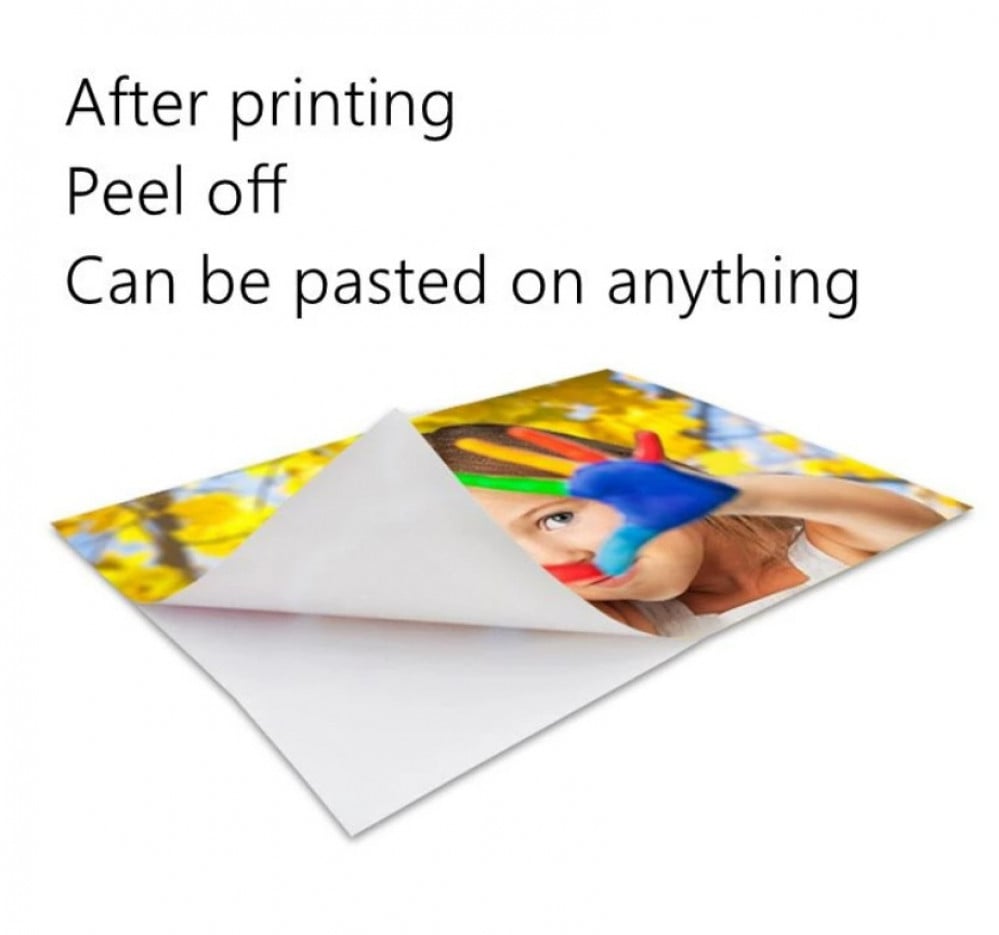 White laser adhesive sticker paper, 50 A4 sheets — product image 2
