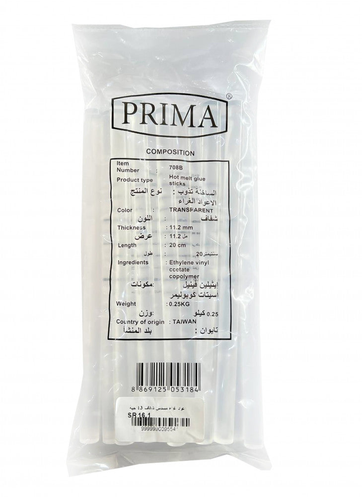 Professional Taiwanese Prima medium glue gun sticks, thickness 11.2 mm — product image 1