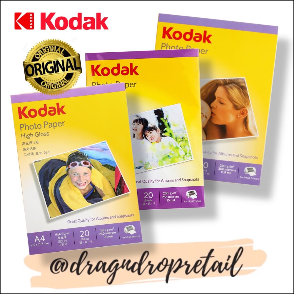 Kodak glossy ink jet photo paper 20 sheets — product image 1